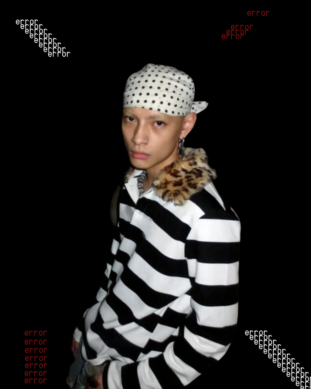 LEOPARD COLLAR LONGSLEEVE ⚠︎