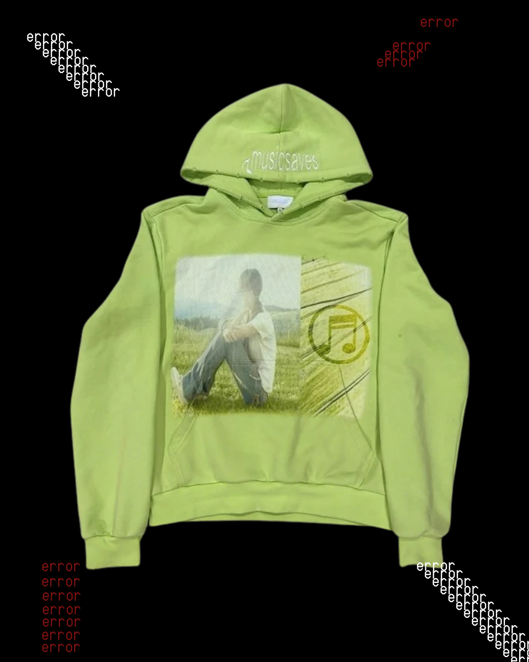 MUSIC SAVES HOODIE ⚠︎