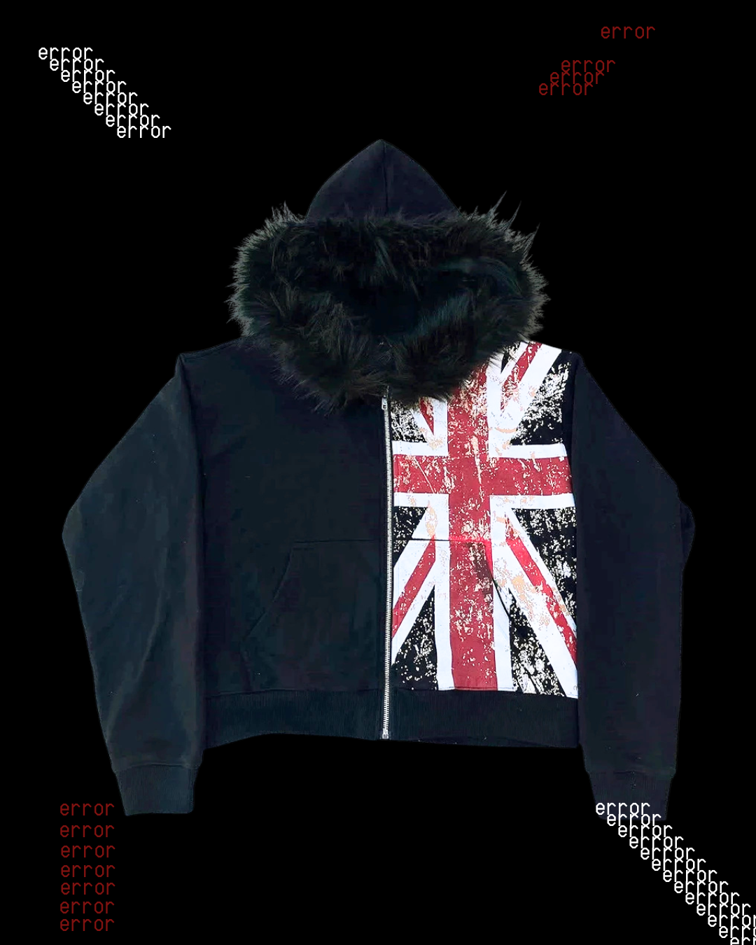 BRITPUNK FUR ZIPUP ⚠︎