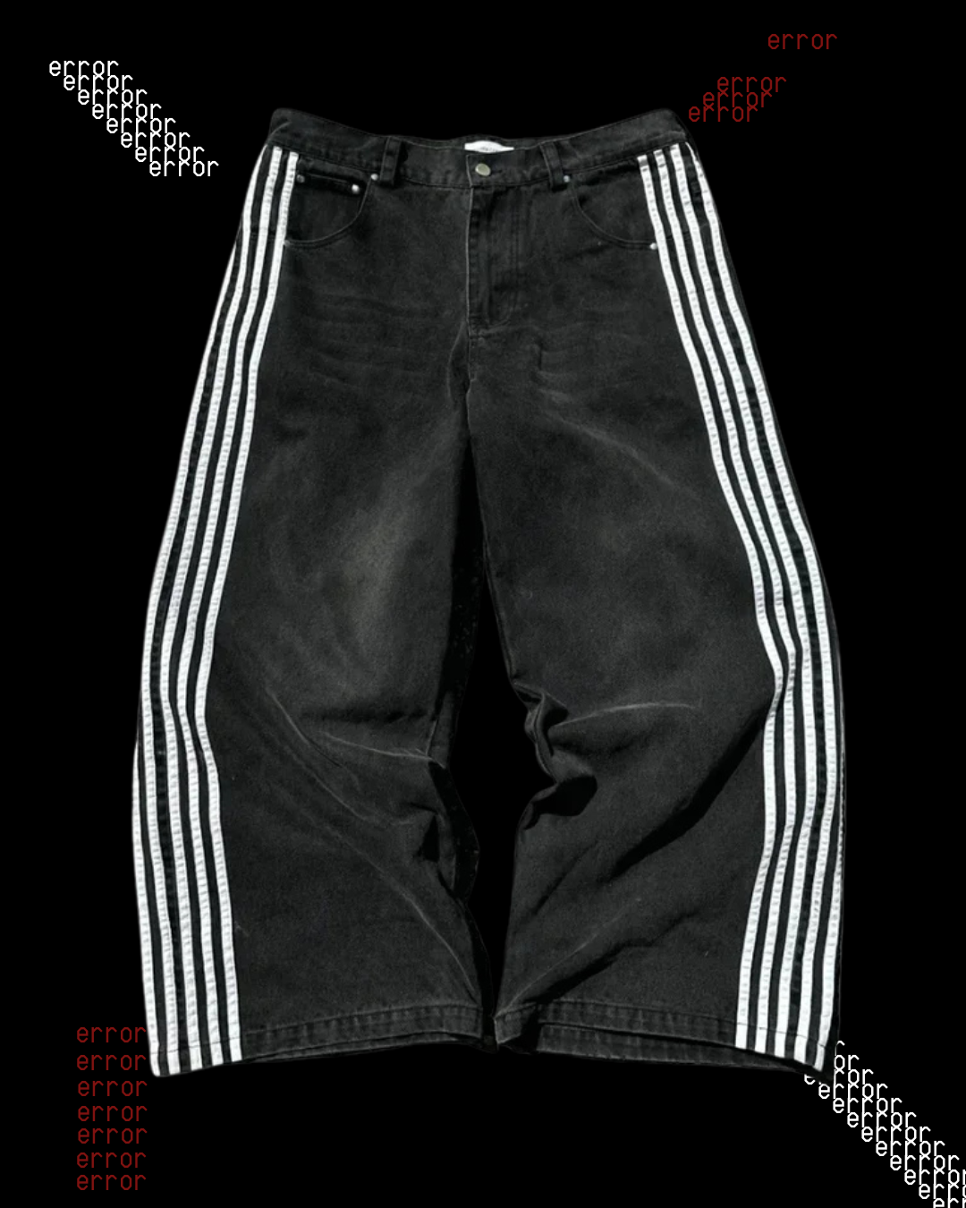 PANELED WIDE LEG JEANS ⚠︎